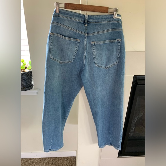 Anthropologie Pilcro women’s barrel Leg Jeans 28 ankle baggy pleat denim balloon - Picture 3 of 13